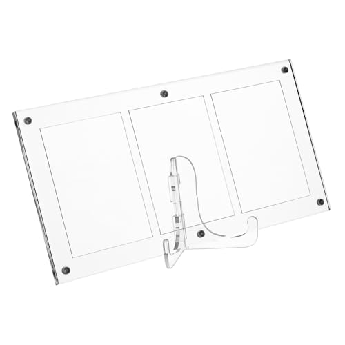 TOYANDONA Vielseitiger Acryl-kartenständer 1 Set Für Sammelkarten Plakettenhalter Präsentationsständer Für Unternehmen von TOYANDONA