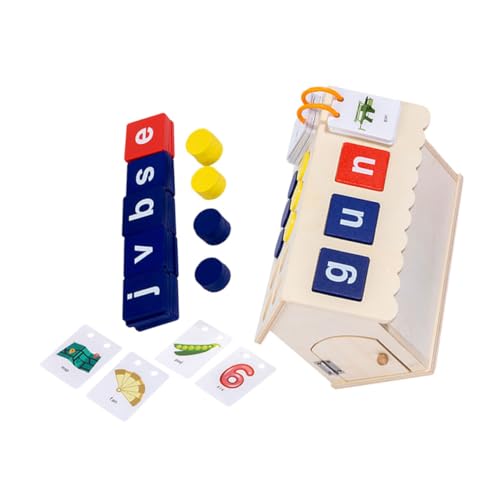 TOYANDONA 1 Set Alphanumerisches Spiel Kinderspielzeug Englische Wörter Passendes Alphabet Lernspielzeug Kinderbuchstaben Kognitives Rechtschreibspiele Für Englisches von TOYANDONA