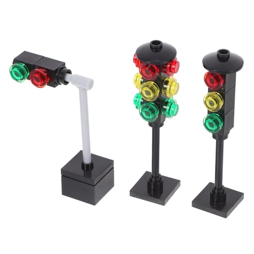 TOYANDONA 1 Set Ampelspielzeug Kleinkindspielzeug Verkehrssignale Lampe Spielzeuglicht Bright Touch Für Signallicht Verkehr Verkehrszeichen Ampel Für Spielset Abs Schwarz von TOYANDONA