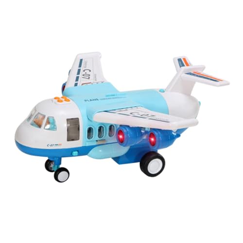 TOYANDONA 1 Set Aufbewahrungsflugzeug Modellflugzeug Modellflugzeug Kinderspielzeug Musikspielzeug Intelligenz Pädagogisches Pädagogisches Blau Elektronische Komponente von TOYANDONA