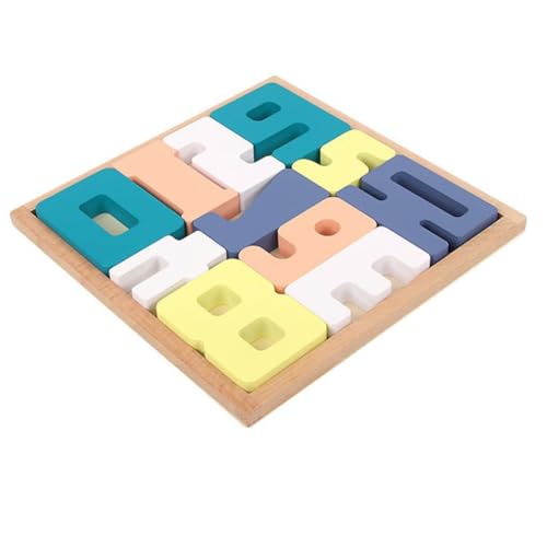 TOYANDONA 1 Set Digitales Kognitives Puzzle Kinderspielzeug Bausteinspielzeug Babyspielzeug Vorschulisches Lernspielzeug Bildungsspielzeug Früherziehung Kinderspielzeug Lustiges Aus Holz von TOYANDONA