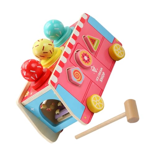 TOYANDONA 1 Set Eiswagen Für Kinder, Zum Spielen Aus Holz, Spielzeug-Set, Eiswagen-Spielzeug von TOYANDONA