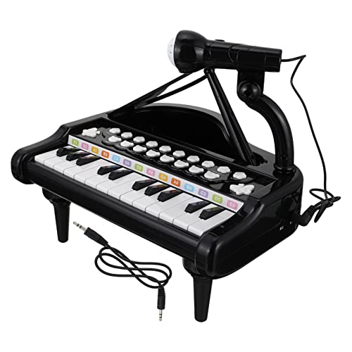 TOYANDONA 1 Set Elektronische Orgel Klavier Für Musik Keyboard Mädchen Für Mini Keyboard Kinderspielzeug Mädchenspielzeug Kinderklavier Kinderklavier Für Babys Bauchmuskeln Schwarz von TOYANDONA