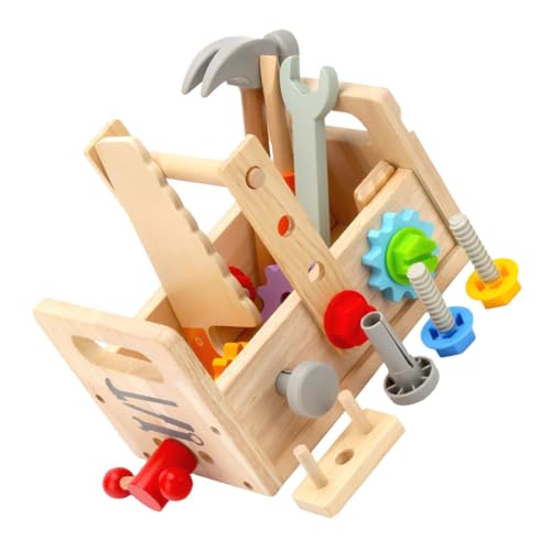 TOYANDONA Werkzeugkoffer Für 1 Set Lernspielzeug Für Kreative Rollenspiele Ideales Pädagogisches Werkzeugspielzeug Für Kleinkinder Ab 3 Jahren Mit Bunten Werkzeugen Und von TOYANDONA