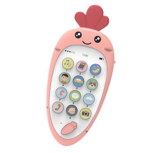 TOYANDONA 1 Set Frühpädagogisches Zweisprachiges Smartphone Smartphones Für Für Babys Smartphone Kleinkind Telefon Handys Kinderspielzeug Telefone Für Telefon Rosa Abs von TOYANDONA