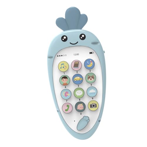 TOYANDONA 1 Set Frühpädagogisches Zweisprachiges Smartphone Telefone Für Kindertelefone Smartphones Für Babys Für Handys Kinderspielzeug Telefon Für Kleinkinder Blau von TOYANDONA