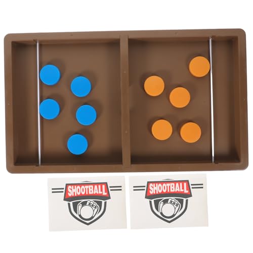 TOYANDONA 1 Set Fußball Hüpfschachspielzeug Desktop Schachspiel Sling Kurzbrettspiel Katapultschach Interaktives Schachspiel Hüpfschach Schnelles Sling Puck Spiel Pädagogisches von TOYANDONA