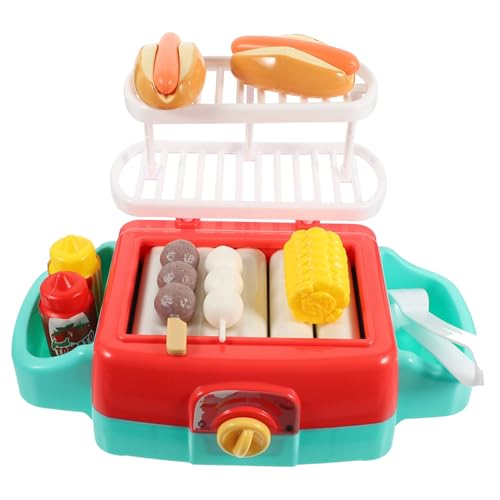 TOYANDONA Kinder Haushaltsgeräte 1 Set Grillspielzeug Grill Spielset Aus Für Simulation Grill Für Kreatives Rollenspiel Ohne Batterien Ideal Für Drinnen Und Draußen Kinderküche Zum Kochen von TOYANDONA