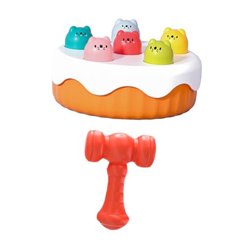 TOYANDONA 1 Set Hammer Beat Spielzeug Lustige Klotz Spielzeug Kinder Pädagogisches Spielzeug (zufällige Farbe) von TOYANDONA