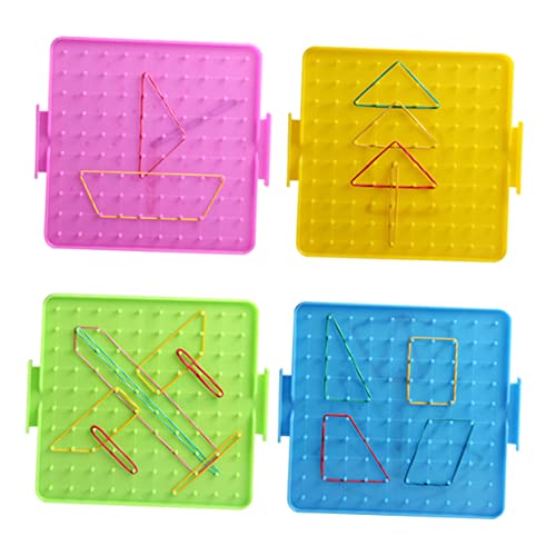 TOYANDONA 1 Set Home Learning Geoboard Vorschule Spielbrett Student Nagelplatte Grafische Pädagogisches Bord von TOYANDONA