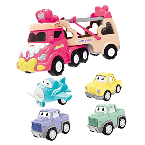 TOYANDONA LKW Spielzeug Truck Spielzeugauto 1 Set Inertial LKW Für Ädchen Rückziehspielzeug Für Bildungsfahrzeug Pink Ohne Batterie Ideal Für Kleinkinder Und Vorschulkinder von TOYANDONA