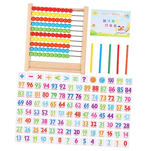 TOYANDONA 1 Set Kinder Abakus Rechenpuzzle Spielzeug Bildungsspielzeug Mathematikspielzeug Kidcraft Spielset Kleinkind Lernspielzeug Zahlenrätsel Sortierspielzeug Digitaltafel von TOYANDONA