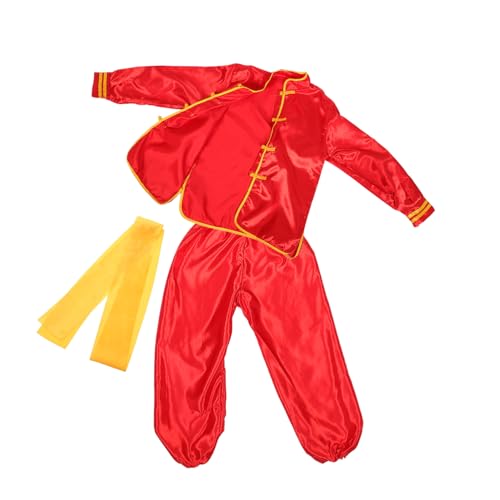 TOYANDONA 1 Set Kinder Kampfsport Uniformkostüm Kinder Kampfsportausrüstung Taekwondo Trainingskleidung Chinesische Kleidung Kinder Kampfsport Übungsoutfit Stilvolles Kung Fu Outfit von TOYANDONA