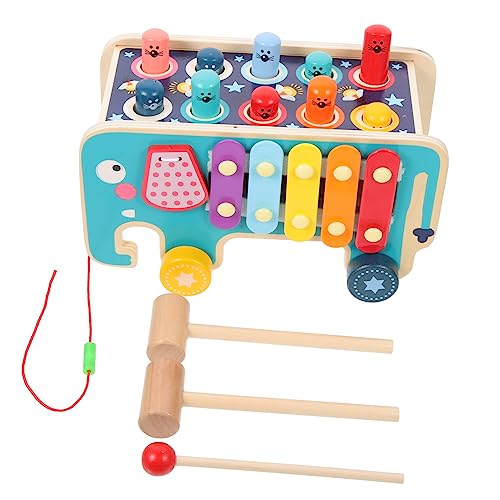 TOYANDONA 1 Set Kinder Musikinstrument Kinder Musikspielzeug Hämmern Und Hämmern Spielzeug Holz Klopfspielzeug Holz von TOYANDONA