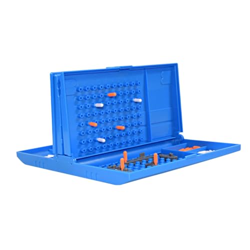 TOYANDONA 1 Set Kinderschach Zappelspiel Lustige Spiele Kinderschachspiel Schachbrett Für Schlachtschiff Brettspiel Schachbrettspiel Für Tischspiel Kunststoff Blau von TOYANDONA