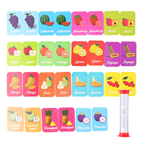 TOYANDONA 1 Set Lernspielzeug Kinder Memory Matching Cards Bunte Spielerkennungskarten von TOYANDONA