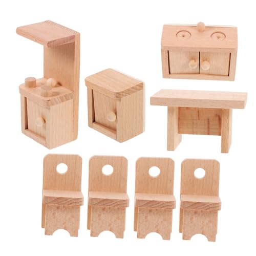 TOYANDONA 1 Set Mini Möbel Hausdekorationen Für Zuhause Puppenhaus Puppenhaus Heimdekoration Mini Möbel Winzige Möbel Miniatur Möbel Dekor Mini Figuren Möbel Modell Aus Holz von TOYANDONA