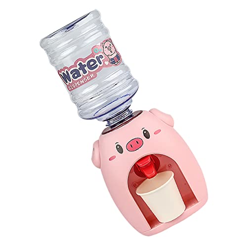 TOYANDONA 1 Set Mini Wasserdispenser Mit Becher Cartoon Wasserfontäne Für Ideales Für Kleine Entdecker Und Rollenspiele Pink von TOYANDONA