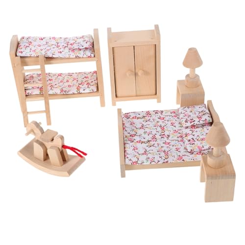 TOYANDONA 1 Set Miniatur Möbel Set Für Puppenhaus Schlafzimmer Dekoration Mini Zubehör Für Mädchen Rollenspiel Zubehör Und Möbel Für von TOYANDONA