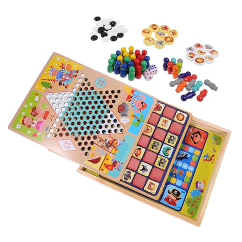 TOYANDONA 1 Set Multifunktionales Schachspielzeug Schachtimer Schachtisch Schachbrettspiel Brettspiele Kettendreieck Schachspiel Kinderspielzeug Party Schachspielzeug Kognitives von TOYANDONA