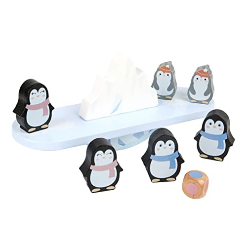 TOYANDONA 1 Set Pinguin Lernspielzeug Spielzeug Bausteine ​​Pinguin Balancierende Stapelblöcke von TOYANDONA