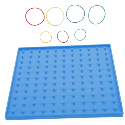 TOYANDONA 1 Set Pinnwand Für Schüler Mathematisches Geoboard Werkzeug Zur Entwicklung Von Fähigkeiten Kreatives Geometrie Set Geoboard Für Die Vorstellungskraft Geoboard Für von TOYANDONA