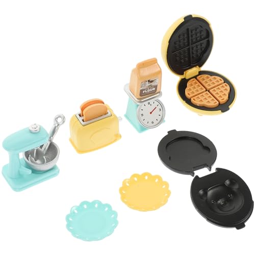 TOYANDONA Make It Mini Miniatur Küchenwerkzeug Set 1 Set Miniatur Toaster Und Mixer Für Puppenhaus Ideal Für Kreative Rollenspiele Und Dekoration Puppenhaus Zubehör Für Miniatur Landschaften von TOYANDONA