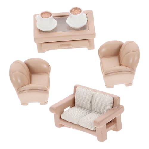 TOYANDONA 1 Set Miniatur Miniatur Sofa Spielzeug Harz Puppenhaus Miniaturen Pretend Spielen Spielzeug Miniatur Möbel von TOYANDONA