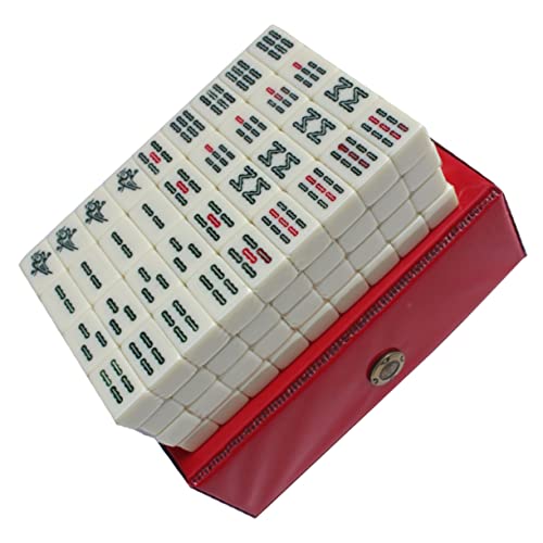 TOYANDONA 1 Set Reise Freizeit Mahjong Reisespielzeug Mahjong Mahjong Fliesen Mini Mahjong Kit Mahjong Spielzeug Mahjong Karten 2022 Mahjong Reisespielzeug Spielzeug Für Die Reise Mahjong von TOYANDONA