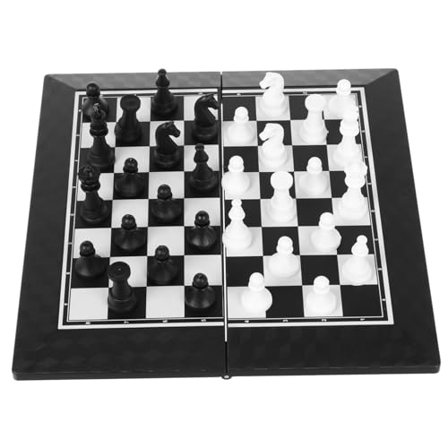 TOYANDONA 1 Set Reise Schach Set Kinder Schach Faltbare Leichte Schachbrett Reise Bildung Spiele Tragbare Schachbrett Schach Spielzeug von TOYANDONA