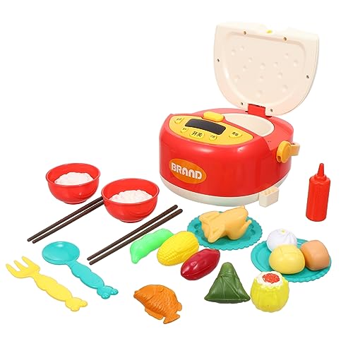 TOYANDONA 1 Set Simulation Küchenspielzeug Mädchenspielzeug Mädchenspielzeug Kinderutensilien Kinderspielzeug Kinderkochspielzeug Kinderreiskocher Kochen Lernspielzeug Bunte Elektronische von TOYANDONA