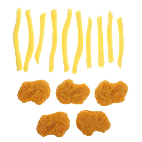 TOYANDONA 1 Set Simulierte Chicken Nuggets Spielzeuge Gefälschte Chicken Nuggets Realistische Pommes Frites Modelle Chicken Nuggets Modell Chicken Nuggets Modelle von TOYANDONA