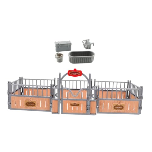 TOYANDONA 1 Set Simulierte Ranch Dekoration Tier Laufstall Spielzeug Für Kleinkinder Miniatur Puppenhaus Zubehör Pavillon Mini Spielzeug Kleinkind Tierspielzeug Mini von TOYANDONA