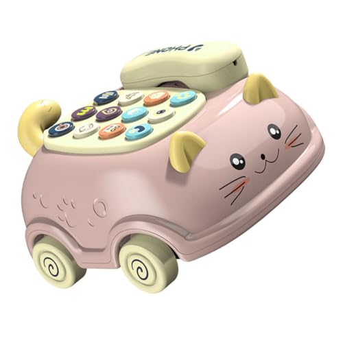 TOYANDONA 1 Set Simuliertes Telefon Kindertelefon Spielzeug Katzentelefon Spielzeug Spielzeug Telefone Früherziehung Spielzeug Sprachtelefon Spielzeug Pädagogisches Telefon von TOYANDONA