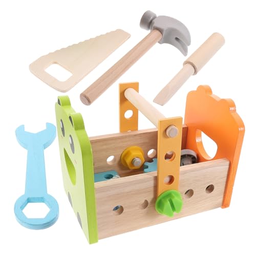 TOYANDONA 1 Set Spielzeug Haushalt Lernspielzeug Spielzeug Für Kleinkinder Kinder Werkzeuge Aus Holz von TOYANDONA