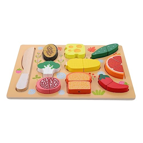 TOYANDONA Küchen Set Schneide Mit Obst Und Gemü Interaktives Lernspielzeug Für Pretend Food Für Kreatives Rollenspiel Für Kleinkinder von TOYANDONA