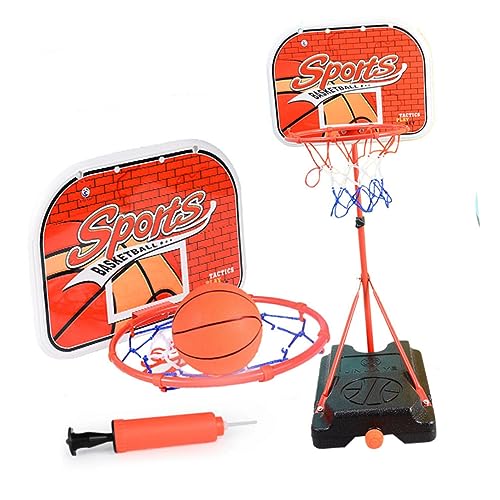 TOYANDONA 1 Set Sport Basketball Spielzeug Für Kinder Outdoor Spielzeug Basketball Spielzeug Basketball Rack Für Kinder Sport Ball Spielzeug Indoor Basketball Rack Basketball von TOYANDONA