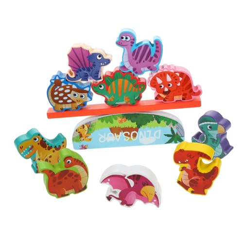 TOYANDONA 1 Set Stapelspielzeug Dinosaurier Stapelspielzeug Für Kleinkinder Kreatives Lernspielzeug Zur Der Balance Und Motorik Interaktives Tischspiel Für Eltern Und von TOYANDONA