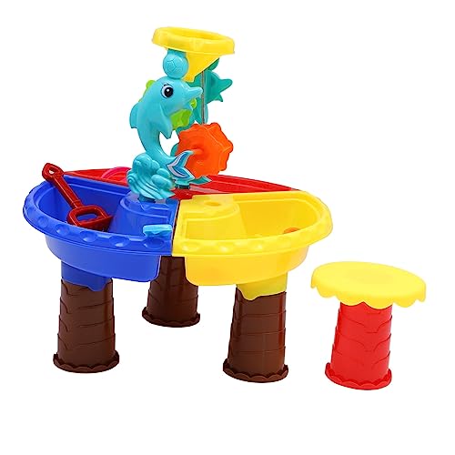 TOYANDONA 1 Set Strandtisch Outdoor Kinderspielzeug Lernspielzeug Strand Sandspielzeug Für Sandtisch Sandspieltisch Strandtisch Kunststoff von TOYANDONA