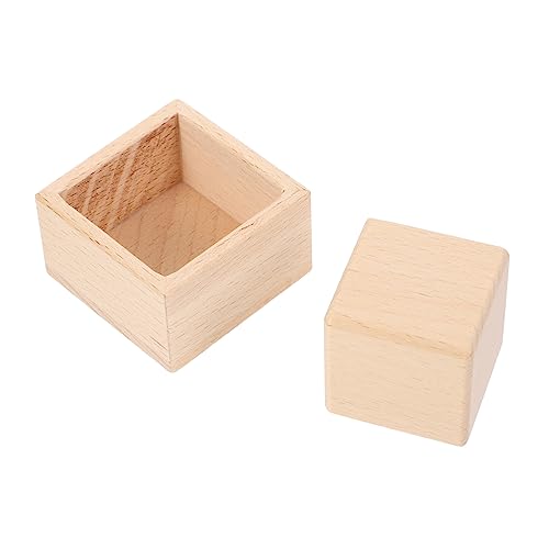 TOYANDONA 1 Set Würfelbox Kinderspielzeug Kinderspielzeug Set Quadratisches Blockspielzeug Erkennungsspielzeug Hand Auge Koordinationsspielzeug Sensorisches Spielzeug Formsortierer von TOYANDONA