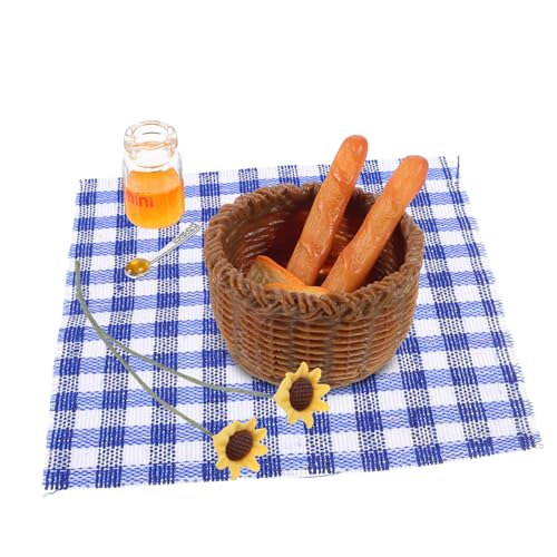 TOYANDONA 1 Set Zubehör für Puppenhäuser geschirrset puppenhauszubehör Dollhouse zubehör Set spielzeuge Mini Honigglas Mini-Fake-Food-Modell Harz Blue von TOYANDONA