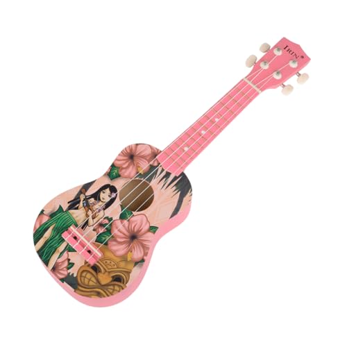 TOYANDONA 1 Stück 21 21 Zoll Ukulele Instrument Ukelele for Mini Gitarre Gitarre hühner Mini-Ukulele Ukulele für anfänger Exquisite kleine Ukulele Linde Rosa von TOYANDONA