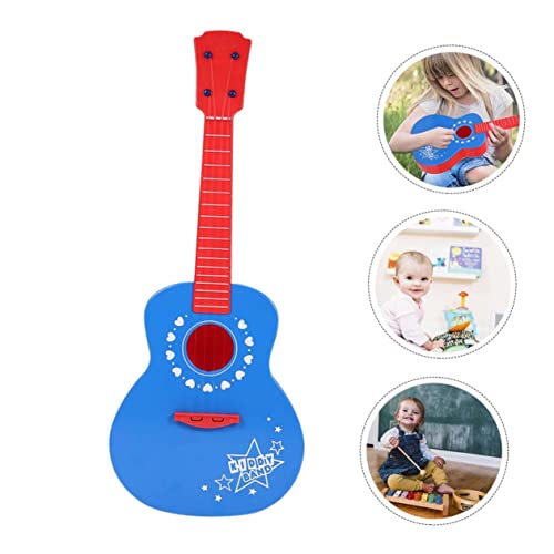 TOYANDONA 1 Stück Gitarrenspielzeug Musikinstrumente kinderinstrumente musikinstrumente für Kinderspielzeug Gitarre Ukulele für -Ukulele Plastik Blue von TOYANDONA