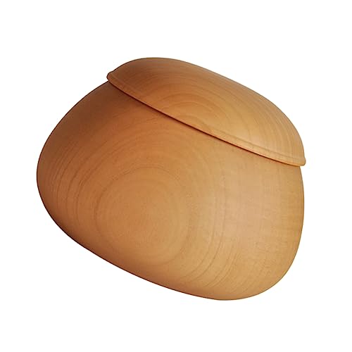 TOYANDONA 1 Stück Jujube Wood Go Glas gehen Spielsteine ​​Schüssel Krüge mit Deckel Dekorative Holzbox Bonbon Aufbewahrung Schachbrett schachspiel versorgung multifunktionale von TOYANDONA