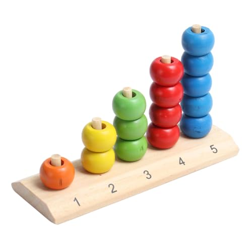 TOYANDONA 1 Stück Mathematik Mathematik Spielzeug Mathematik Perlen Spielzeug Holz Mathe Spielzeug Für Kinder Pädagogisches Spielzeug Bambus von TOYANDONA