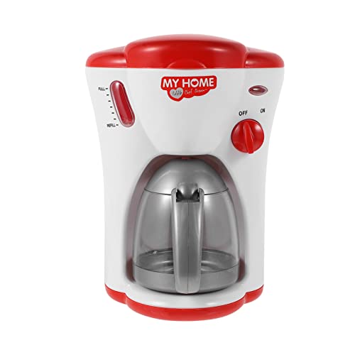 TOYANDONA 1 Stück Simulation Kaffeemaschine Espresso Kaffeemaschinen Mini Espressomaschine Kinderspielzeug Mini Waschmaschine Mini Kaffeemaschine Nachahmung Küchenspielzeug Rot Kunststoff von TOYANDONA