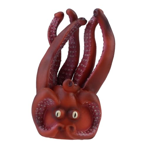 TOYANDONA 1 Stück Tierhandpuppe Oktopus Handpuppe Meerestier Die Marionetten Für Puppen Für Babys Hand Und Fingerkaffee Kunststoff PVC von TOYANDONA