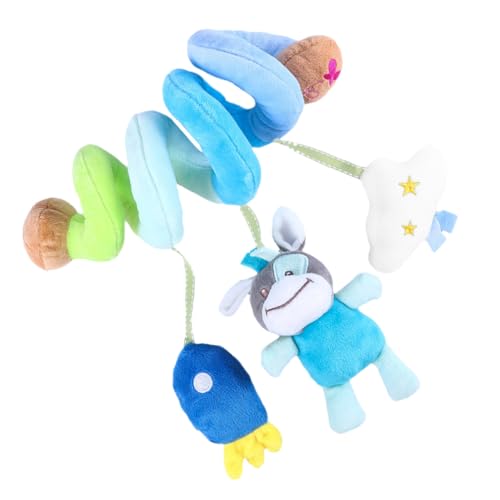 TOYANDONA 1 Stück mit klingelnder Glocke Auto Babyrassel spieluhren Plush Toy multifunktionaler Kinderwagenaufhänger Kinderwagen Kinderbett von TOYANDONA