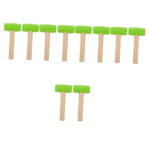 TOYANDONA 10 STK Holzspielzeug Für Kinder Babyspielzeug Kleiner Schlaghammer Kleine Hammerspielzeuge Kinderspielzeug Kleine Schlagspielzeuge Kinder Hammerspielzeug Hölzern Green von TOYANDONA