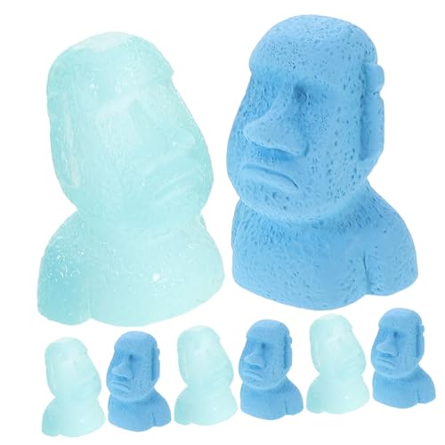 TOYANDONA 10 Pcs Moai Landschaft Sand Tisch Statue Miniatur Landschaft Landschaft für Nacht Ambiente Decor von TOYANDONA